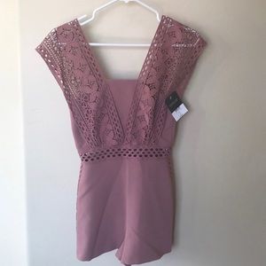 Topshop Other - NWT mauve lace crochet romper by TOPSHOP-size 0 Topshop Other - NWT mauve lace crochet romper by TOPSHOP-size 0